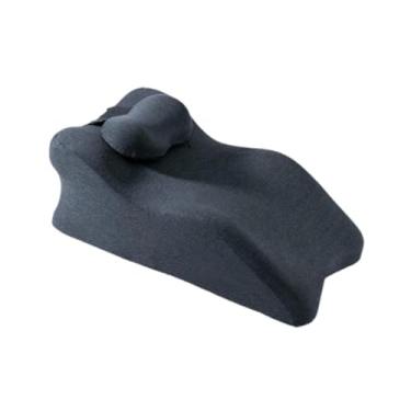 Imagem de IEUDNS Almofada de apoio para pernas Almofada de espuma de memória com contorno ergonômico versátil Almofada para pés com capa removível e lavável, Preto