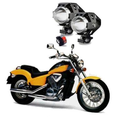 Imagem de Kit Led Farol Milha Moto Honda VT 600C Shadow 1995 1996 1997 1998 1999