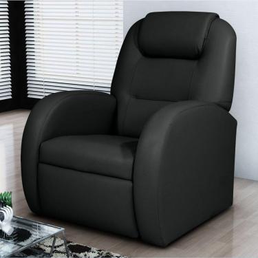Imagem de Poltrona Reclinável De Descanso Kai Sintetico Preto