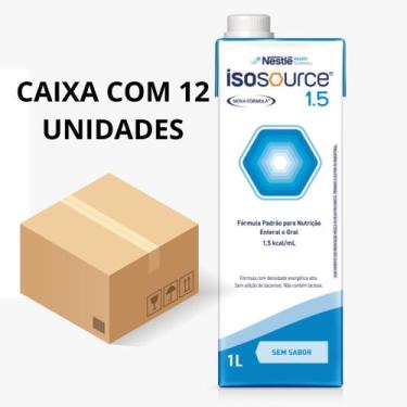 Imagem de Isosource 1.5 1000ML  Nestlé (Kit c/ 12 Unidades) - Nestlé Isosource 1