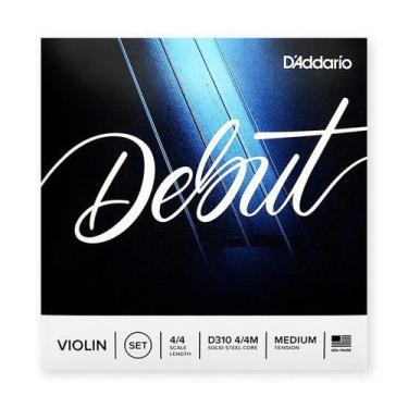 Imagem de Encordoamento para violino 4/4 d'addario debut d310 4/4m, Azul