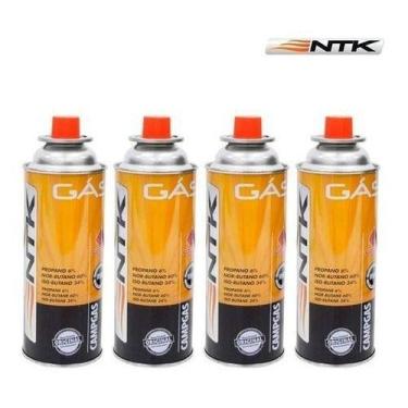 Imagem de Kit 8 Gás Refil Lata Para Maçarico Fogareiro Butano Propano 227g - Nau