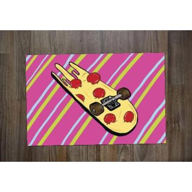 Imagem de Jogo Americano Retangular Neoprene Skate Pizza - Deluzz