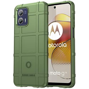 Imagem de Monwutong Capa de telefone de ajuste fino para Motorola Moto G73, capa protetora robusta com grau militar à prova de choque, testada contra quedas e capa de proteção de lente de câmera para Moto G73,