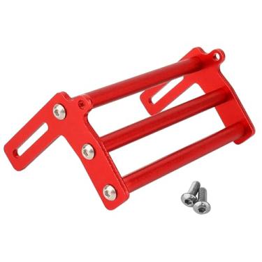 Imagem de Pothyes Aluminum Front Bumper Bull Bars for 1/10 RC Crawler Axial SCX10 TRX4 LCG Chassis FJ40 Dodge Power Wagon Cab Cliffhanger Body (red)