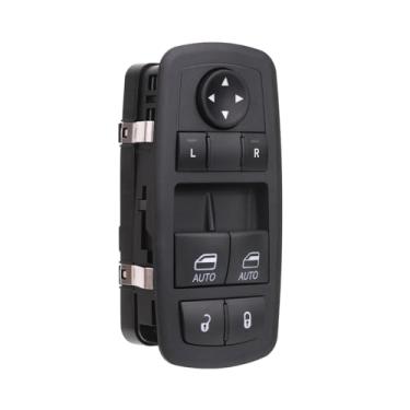Imagem de AiYiGu Botão de controle de interruptor de janela Master Power Front Left Driver Side compatível com Dodge Challenger 2015-2022, OEM de substituição 68183752AB, 68183752AC, 68183752AD, 68183752AE,