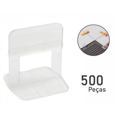Imagem de Espaçador Nivelador Para Porcelanato E Piso 500 Peças Cortag, 1,5 mm