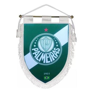 Imagem de Flamula Oficial Palmeiras 1914 Original Verde E Branco - JC bandeiras