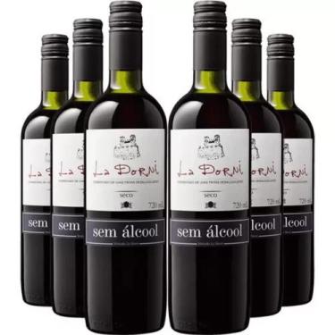 Imagem de Vinho Tinto Sem Alcool La Dorni Tinto Seco 750ml Kit 6 Und