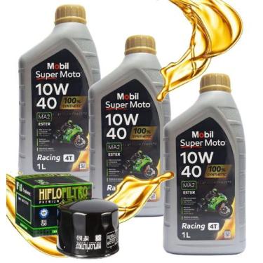 Imagem de Troca de Óleo P/ Bmw F800 Gs / F850 Gs / F650 Gs Mobil 10w40 + FIltro 