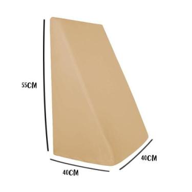 Imagem de Capa para Triângulo Suave Encosto 55x40x40cm 100% Algodão Nude Arrumad