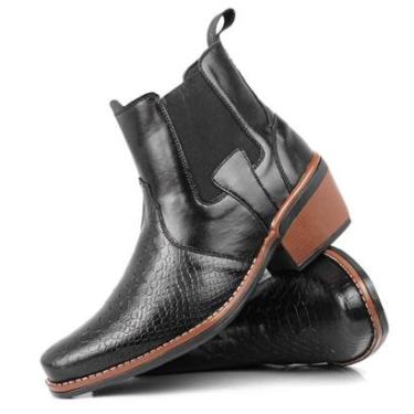 Imagem de Bota Country Texana Masculina Botina Texana Rodeio Festa de Peão-Masculino