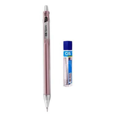 Imagem de Kit Lapiseira Spark 0.7mm Cis Cor:Rosa Metálico + Grafite