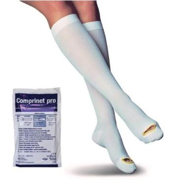 Imagem de Meia antitrombo comprinet pro panturrilha p, Branco, P