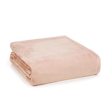 Imagem de Cobertor Piemontesi Queen Aveludado Microfibra Trussardi Cor:Rosa Perl