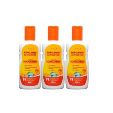 Imagem de Kit C/ 3 Repelente De Insetos Loção Com Icaridina 100ml - MULTIBRANDS