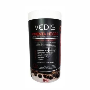Imagem de Creme Para Massagem Pimenta Negra 1Kg Vedis Cosméticos