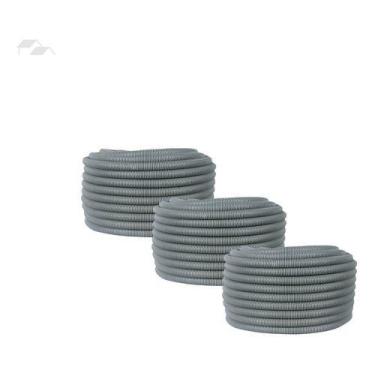 Imagem de 3 Rolos De Eletroduto E Conduíte Corrugado Flexível 3/4x50m - Tecnopra