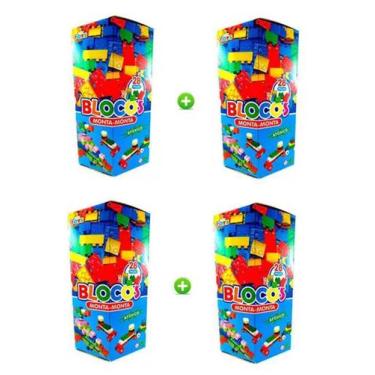 Imagem de Blocos de montar monta monta com 28 peças na caixa - MINI TOYS