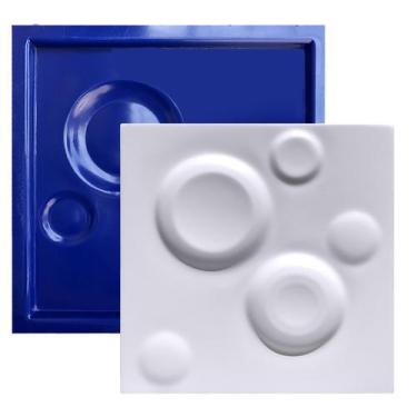 Imagem de Forma 3D Gesso e Cimento ABS 1mm - Luas 32x32 cm - Xmoldes Formas 3D