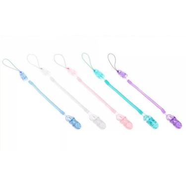 Imagem de Prendedor De Chupeta Silicone Mola Universal Para Bico De Bebê Recem N