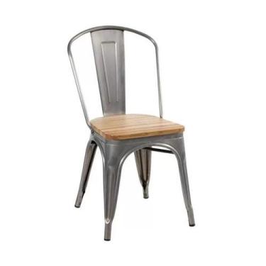 Imagem de Cadeira Tolix Assento em Madeira - Bronze - ordesign