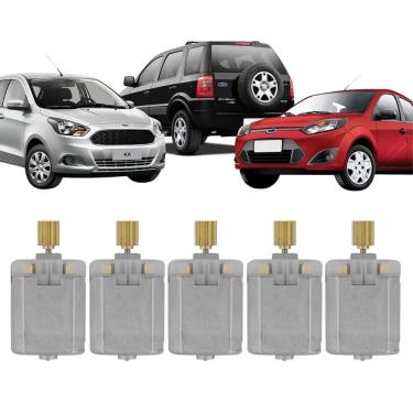 Imagem de Kit 5 Motor Fechadura Elétrica Trava Porta Fiesta Ecosport [F103]