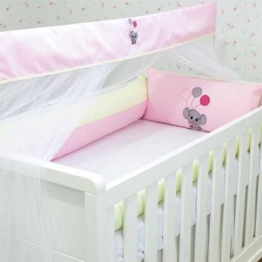 Imagem de Kit de Berço Coleção Light - 06 Peças - Bebê & Enxoval, Elefantinha Ro