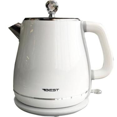 Imagem de Chaleira jarra elétrica Best 1.8 Litros Colorida, Branco, 220V