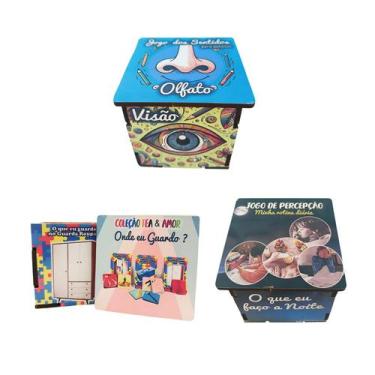 Imagem de Coleção Mini Jogos para Autistas - Combo Aprendizado com 3 jogos - Rei