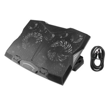 Imagem de OUCRIY Laptop Cooler Stand Ajuste de Vários ângulos 3400RPM 5 Nível de Altura 11 Ventilador Almofada de Resfriamento de Notebook para Tablet