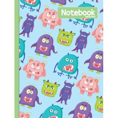 Imagem de Hardcover Notebook: Alien Stone Freak Hardcover Pattern - Composition Notebook - Large 8.5 x 11 - College Ruled 100 Pages - 50 Sheets