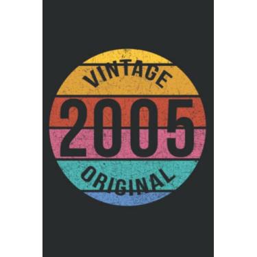 Imagem de 2005 Nice 14Th Birthday Gift Retro Vintage Sunset Good: Wide Ruled Paper Notebook Journal with 6" x 9", 120 Pages | Pretty Wide Blank Lined Workbook ... for Home School College for Writing Notes.