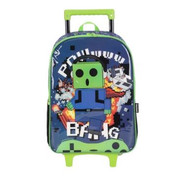 Imagem de Luxcel, Mochila Escolar Infantil de Carrinho Personagem Luxcel Cor:Azul