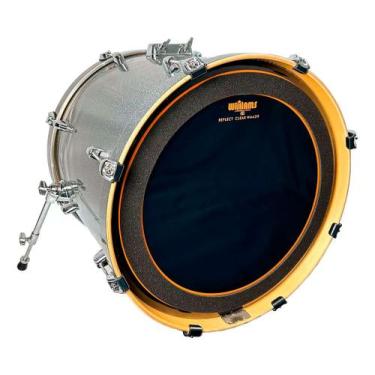 Imagem de Pele williams reflect filme duplo com muffle p/ bumbo 18''