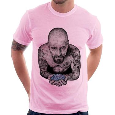 Imagem de Camiseta Walter White Tattoo Heisenberg - Foca na Moda, Rosa bebê, G