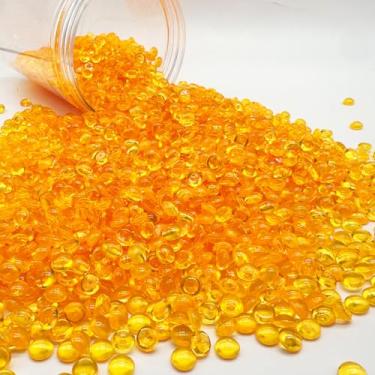 Imagem de Dortrue 7 mm 3500 peças de mármores planos de acrílico pedras decorativas, contas de enchimento de vasos para casamento, arranjo floral, decoração de aquário de peixes, suporte de vela