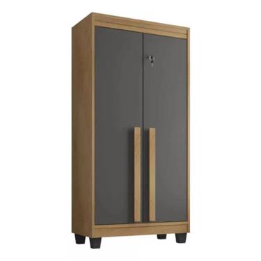 Imagem de Armário Multiuso Sapateira RV Paris Com Chave Cinamomo Grafite