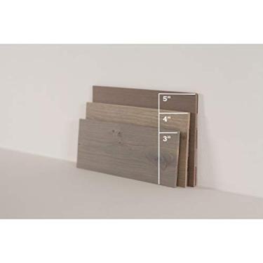 Imagem de Timberchic Tábuas de parede de madeira recuperadas DIY - Aplicação de cobertura de parede simples para decoração de parede DIY e melhoria da casa - Painéis de parede modernos e premium (embalagem de