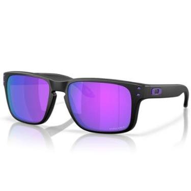 Imagem de Óculos de Sol Oakley Holbrook S Matte Black Prizm Violet-Masculino