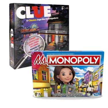 Imagem de Kit Jogo Ms. Monopoly + Jogo Clue - Hasbro