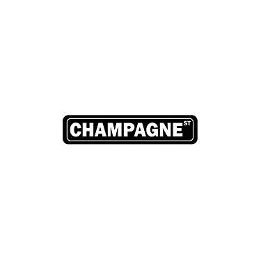 Imagem de Champagne Street – Drinks – Placa de rua [Placa decorativa de cruz placa de parede]