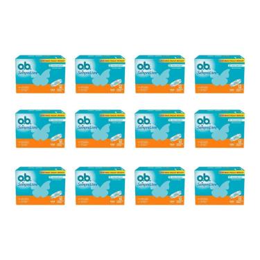 Imagem de Absorvente Ob Com 10Un Super Sempre Livre - Kit Com 12Un