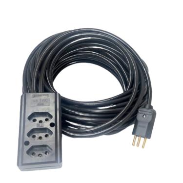 Imagem de Extensão Elétrica 10a/20a Reforçada 35m pp 2x1,5mm 3 tomadas