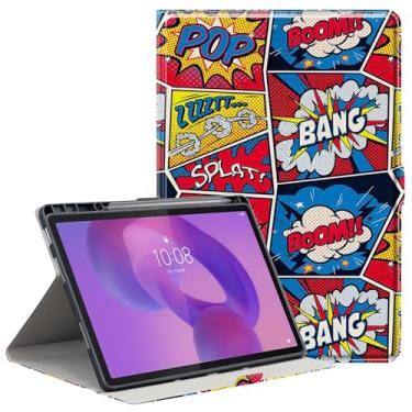 Imagem de Derwere Capa para Lenovo Idea Tab Pro com suporte para caneta, capa magnética de silicone à prova de choque para Lenovo Tab Pro 12,7 polegadas 2025 TB373FU, GD