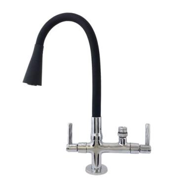Imagem de 2142 C80 Torneira Gourmet Bica Móvel Bancada Pia Mesa Cozinha Tubo Con