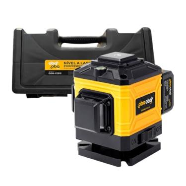 Imagem de Nível Laser 3D 12 Linhas Oba Oba Mix Laser Verde Recarregável 2 Baterias 2400mAh Com Controle Remoto + Bolsa de Transporte