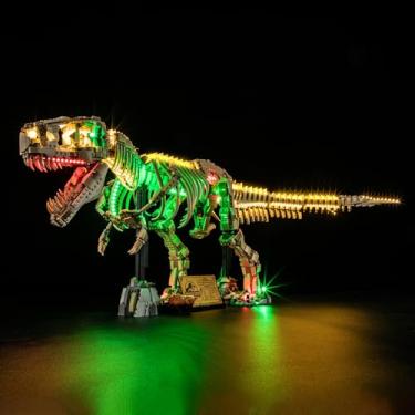Imagem de BRIKSMAX Kit de luz 2.0 para Fósseis de Lego-Dinossauro: Tyrannosaurus rex - Iluminação LED inovadora compatível com Jurassic World 76968 - Conjunto Lego não incluído