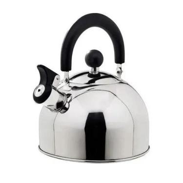 Imagem de Chaleiras Em Inox Diversas Cores Com Apito 2L 21CM x 18CM - Ecos House