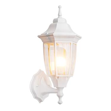 Imagem de EMART Luminária De Parede Externa Anticorrosiva, À Prova D'Água, De Alumínio E Vidro, Para Varanda Frontal, Luminária De Parede, Arandela Moderna Para Áreas Externas, Casa, Garagem - 1 Pacote, Bran